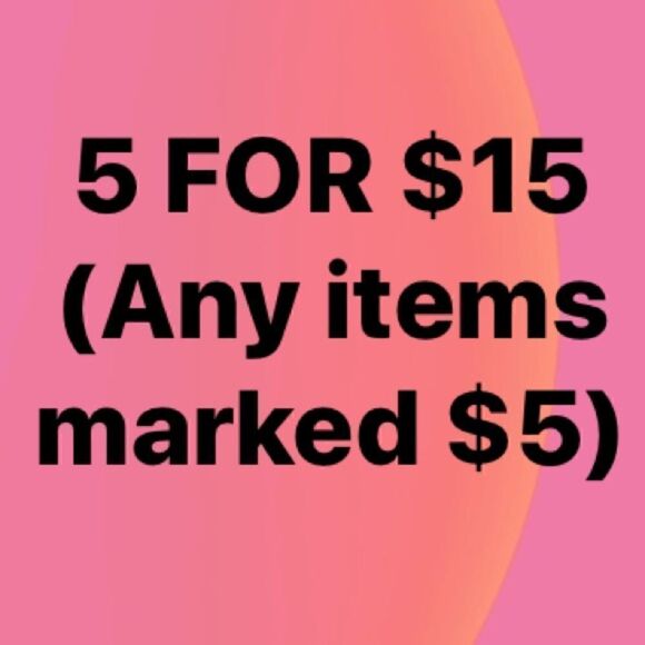 5 For $15 or 5 for $25 SALE - Picture 2 of 8